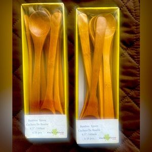 Bamboo tasting spoons